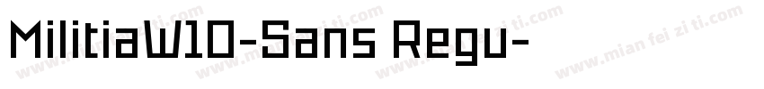 MilitiaW10-Sans Regu字体转换